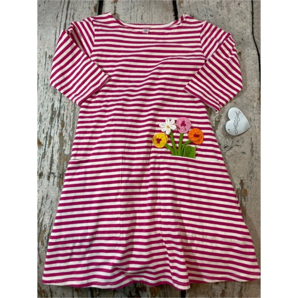 Love U Lots Pink Striped Dress NWT